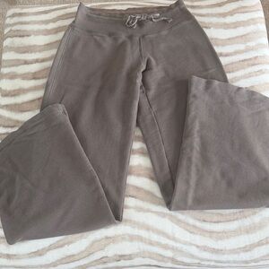 Lucy wide leg Taupe Sweatpants  with Orange Brand Tag